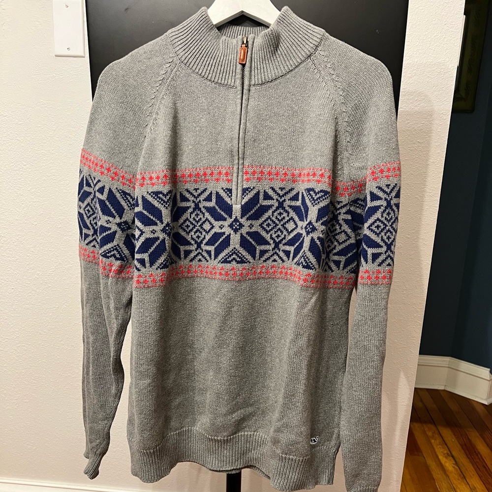 Vineyard Vines Fair Isle cotton sweater.